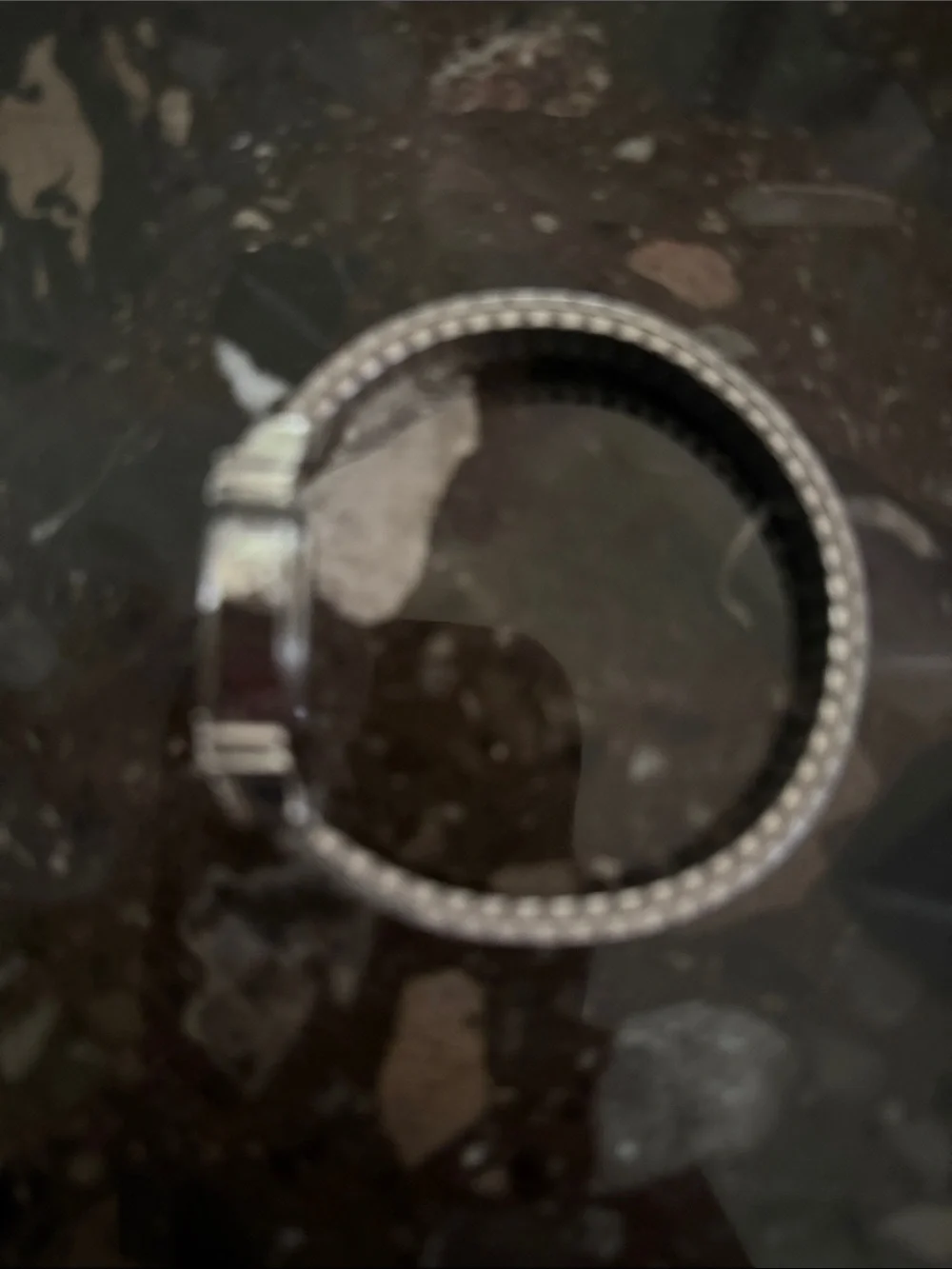 Silver Crystal Accent Stretch Watch - Picture 2 of 4